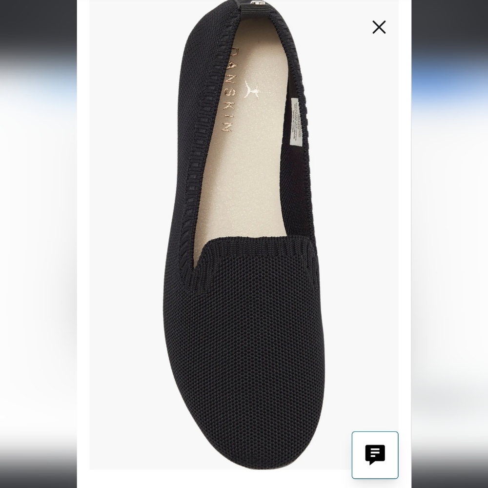 NWOT Danskin Dream Slip On Black Knit Loafers